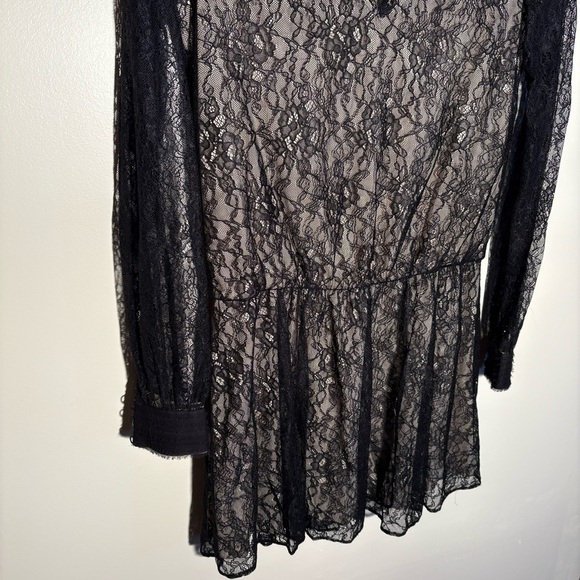 Alice + Olivia Lace Drop Waist Mini Dress - Picture 4 of 11